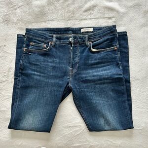 All Saints Men’s Cigarette Skinny Jeans indigo, Dark Blue, 34 W